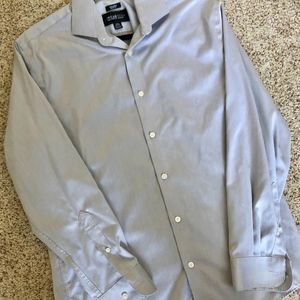 Light Blue Kenneth Cole Stripe Dress Shirt